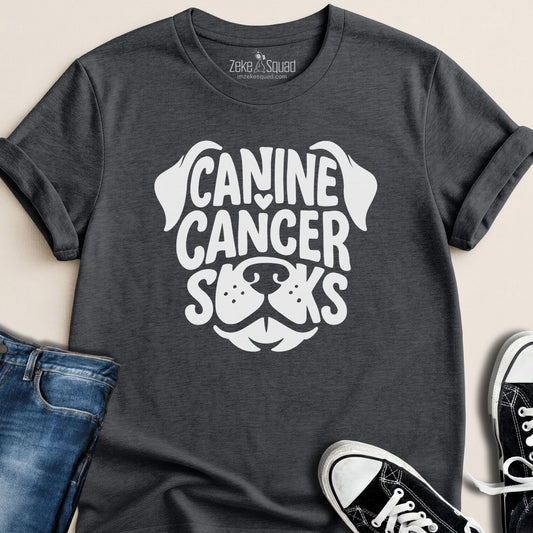 Canine Cancer Sucks T-shirt - Zeke Squad