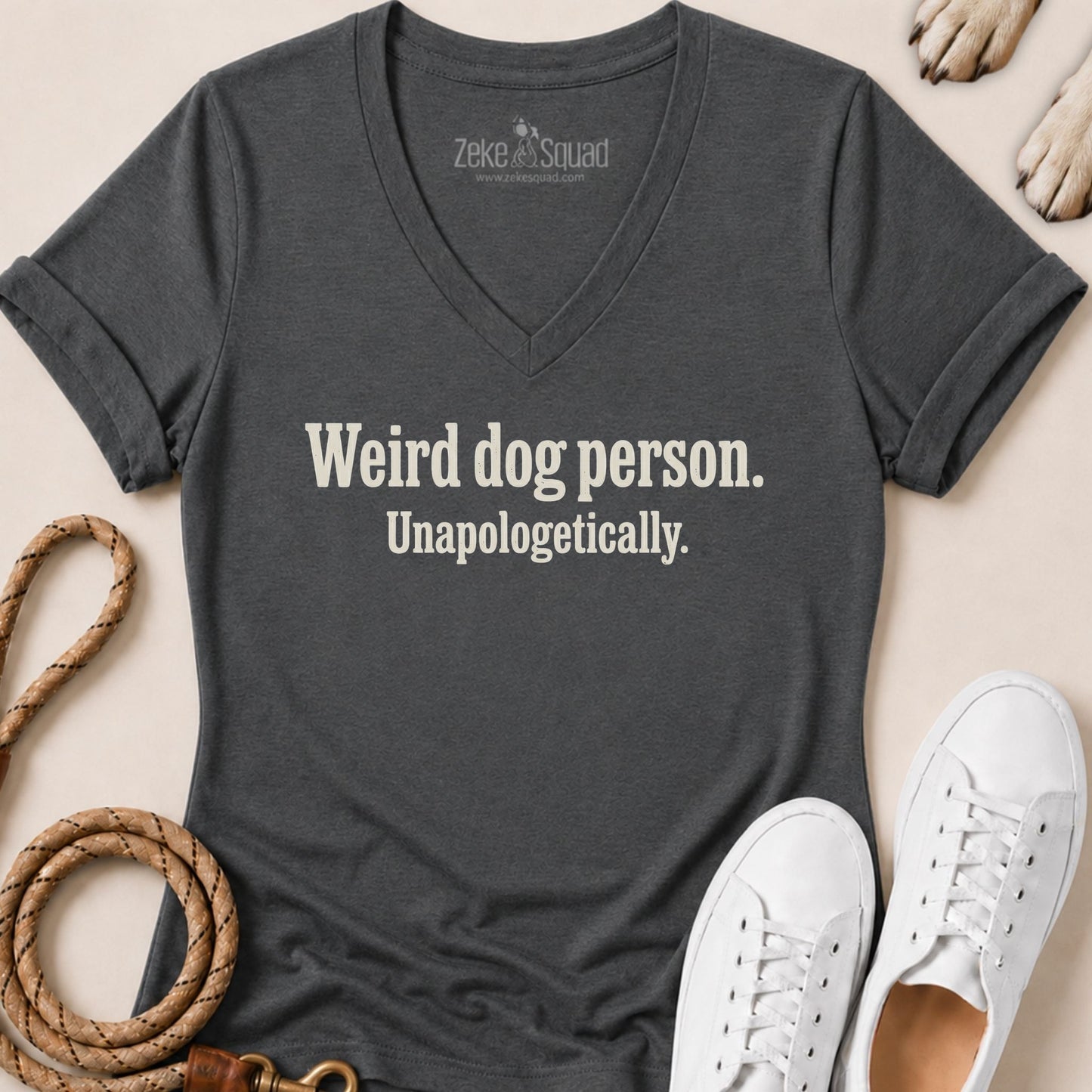 Weird Dog Person, Unapologetically Women's V-neck