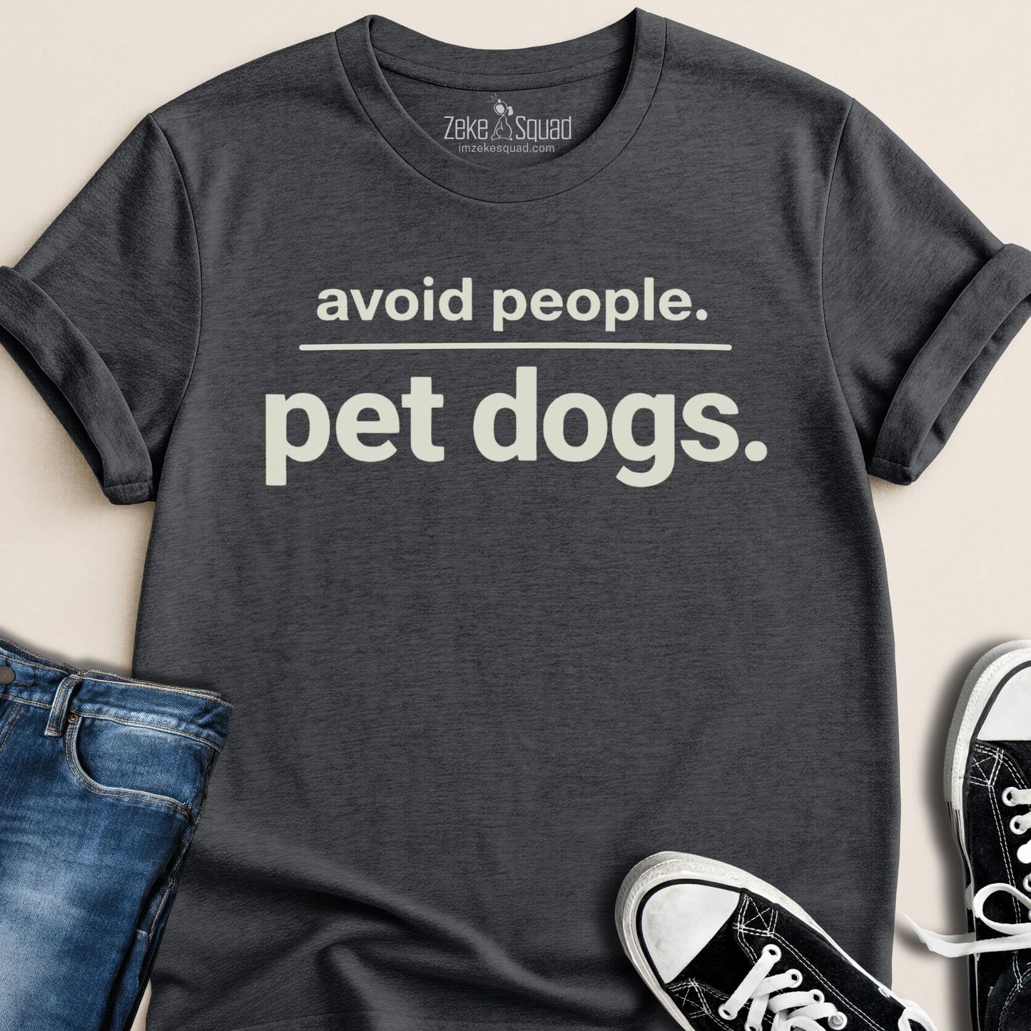 Avoid People. Pet Dogs. T-shirt