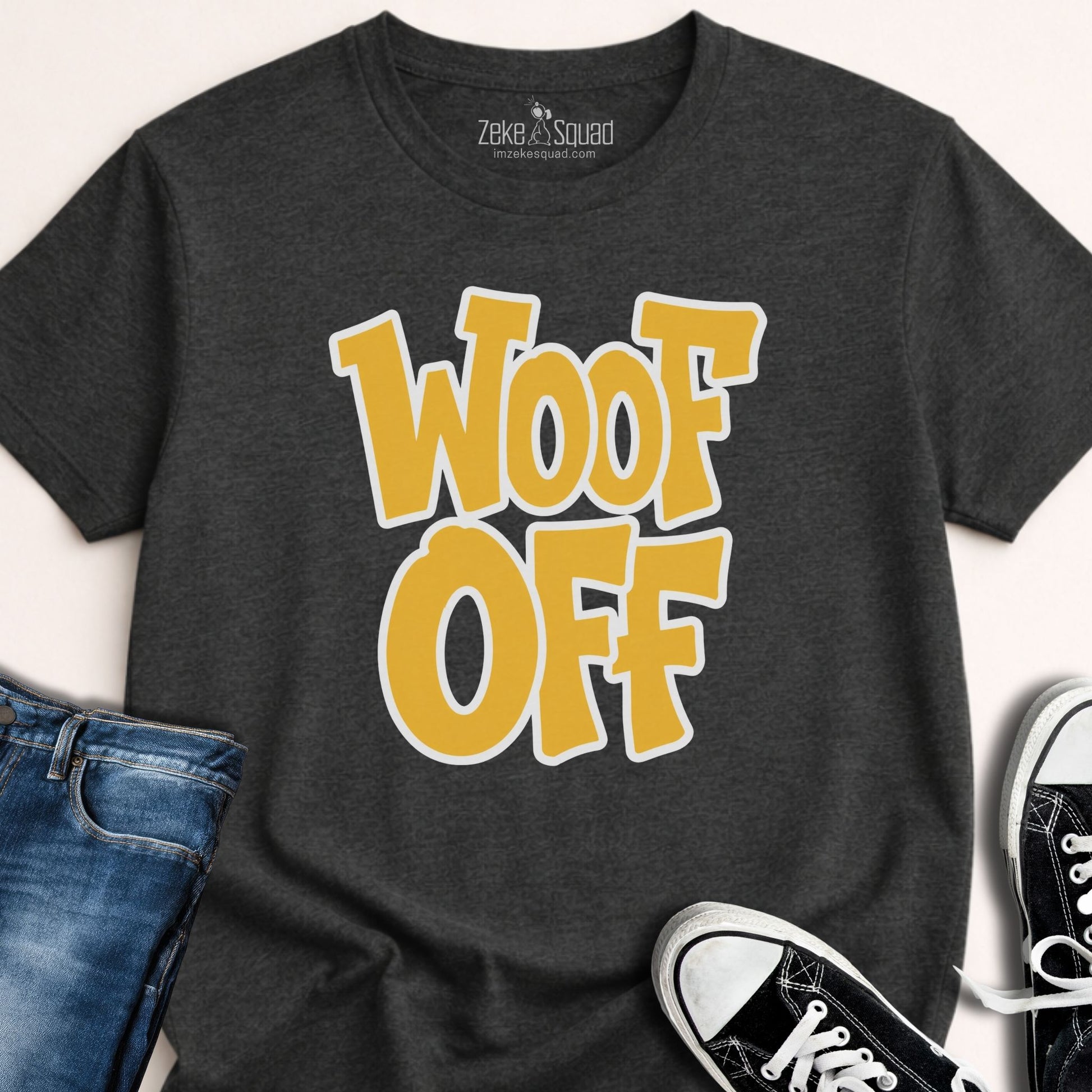 Woof Off Graffiti Style T-shirt - Zeke Squad