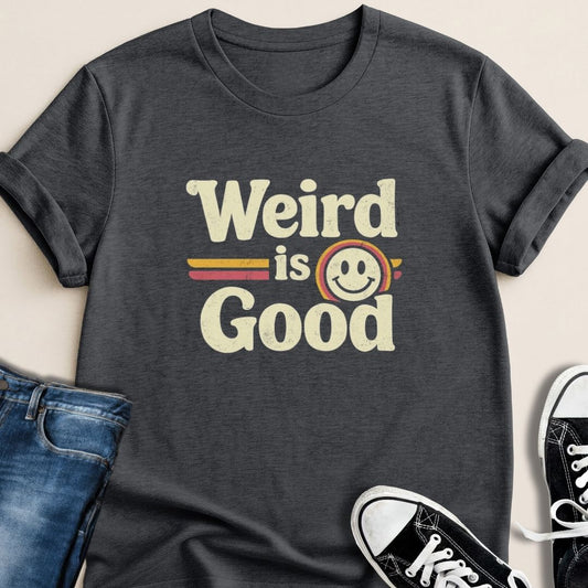 Weird Is Good Retro T-shirt - Zeke Squad