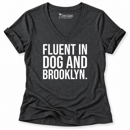 Fluent Brooklyn Women's V-neck - Zeke Squad