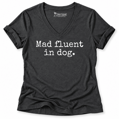 Mad Fluent Women's V-neck - Zeke Squad