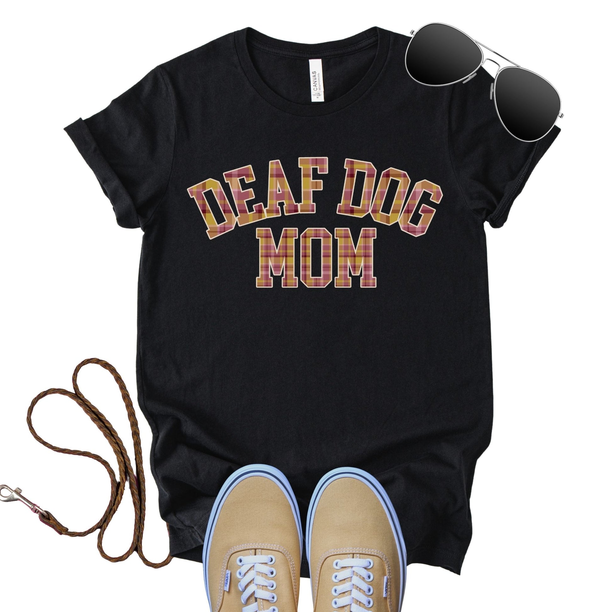 Unisex Zeke Squad T-shirt with the phrase “Deaf Dog Mama” for raw, real advocacy.