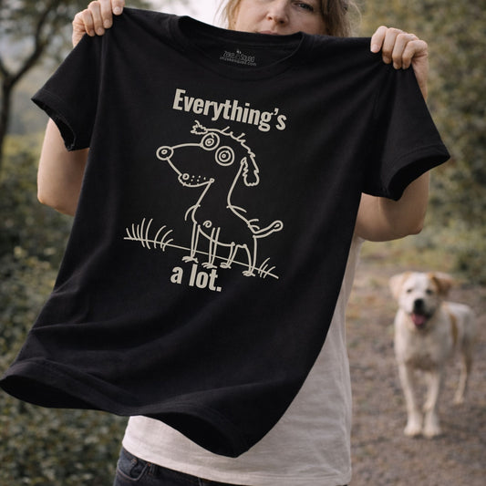 Everything's A Lot T-shirt | Overstimulated Humor Tee | Burnout Shirt | Exhaustion Graphic Tee - Zeke Squad