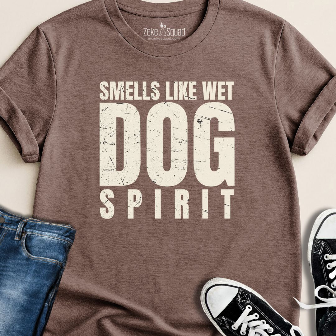 Smells Like Wet Dog Spirit T-shirt - Zeke Squad