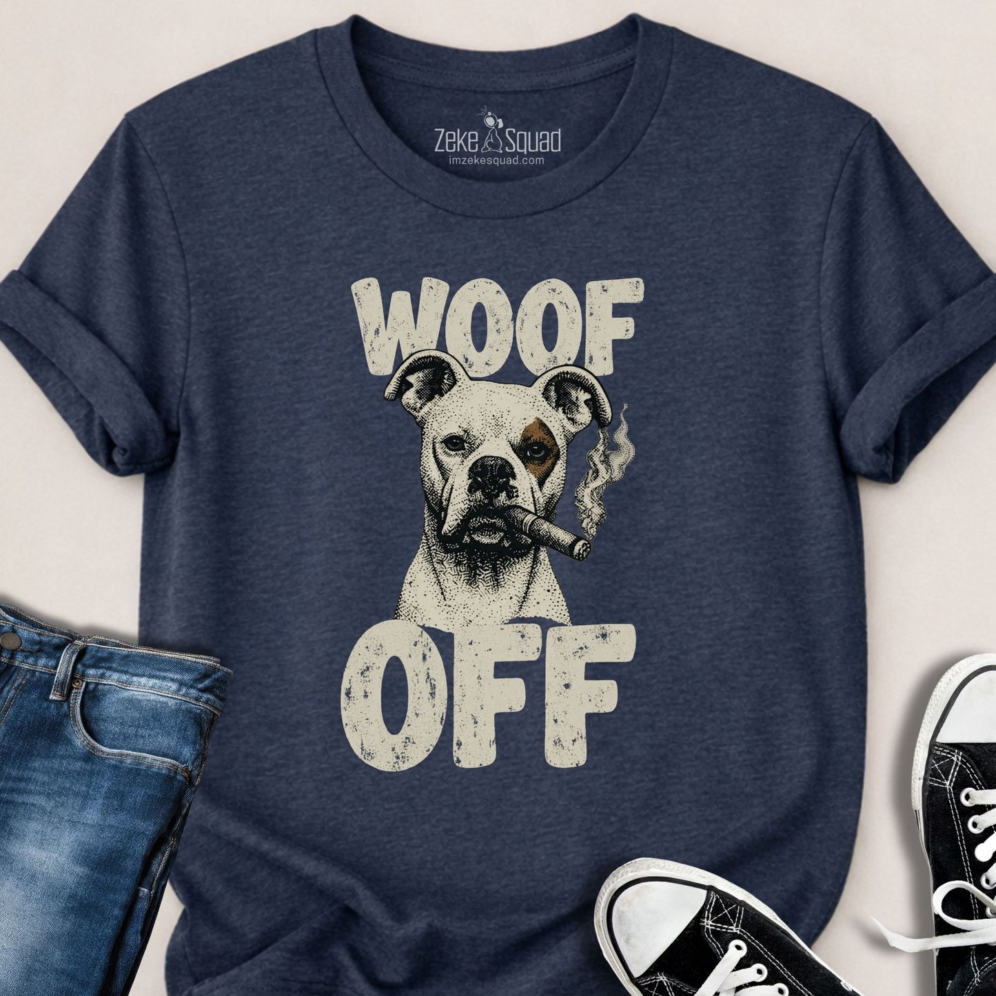 Woof Off ft. Zeke in Business Casual T-shirt - Zeke Squad