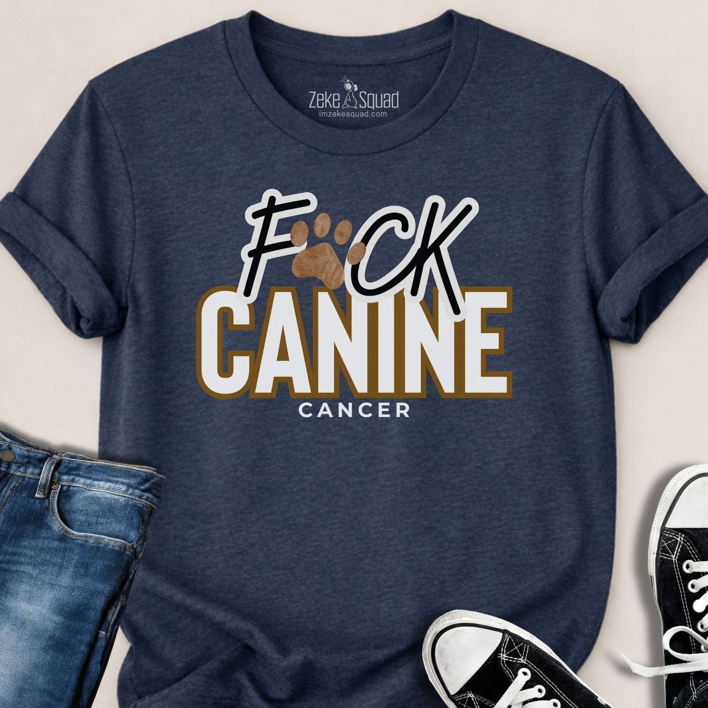 F*ck Canine Cancer T-shirt - Zeke Squad