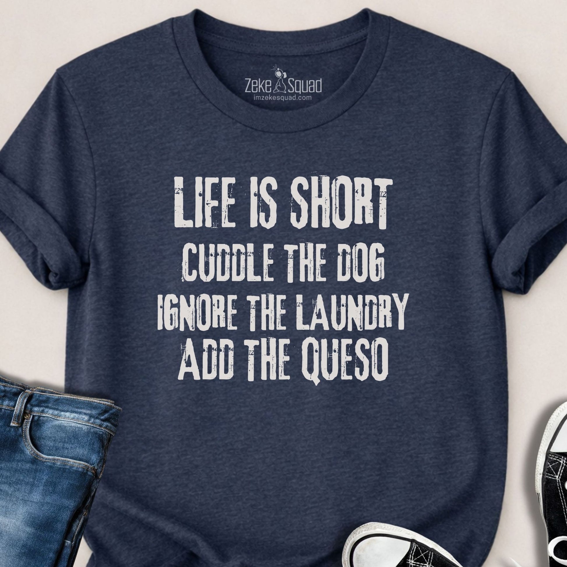 Cuddle the Dog T-shirt - Zeke Squad