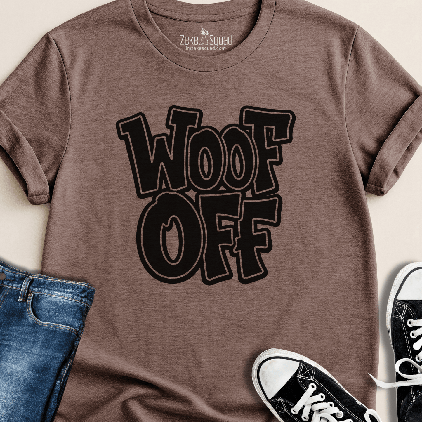 Woof Off Boldly T-shirt - Zeke Squad
