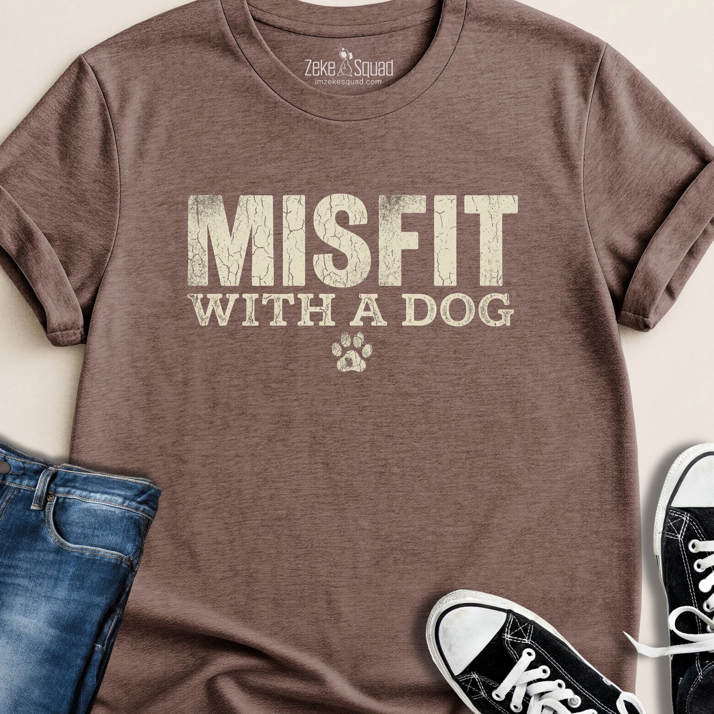 Misfit With a Dog T-shirt