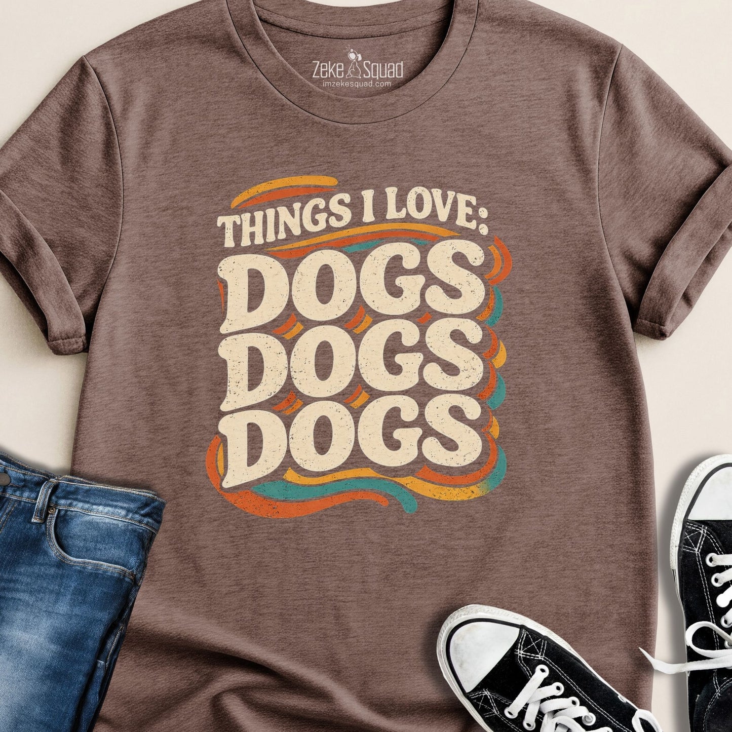 Things I love: Dogs Dogs Dogs T-shirt - Zeke Squad