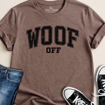 Woof Off Collegiate Style T-shirt - Zeke Squad