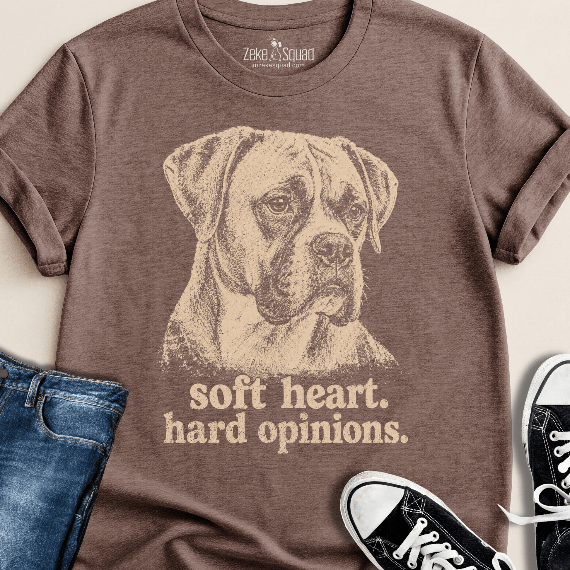 Soft Heart. Hard Opinions. T-shirt - Zeke Squad