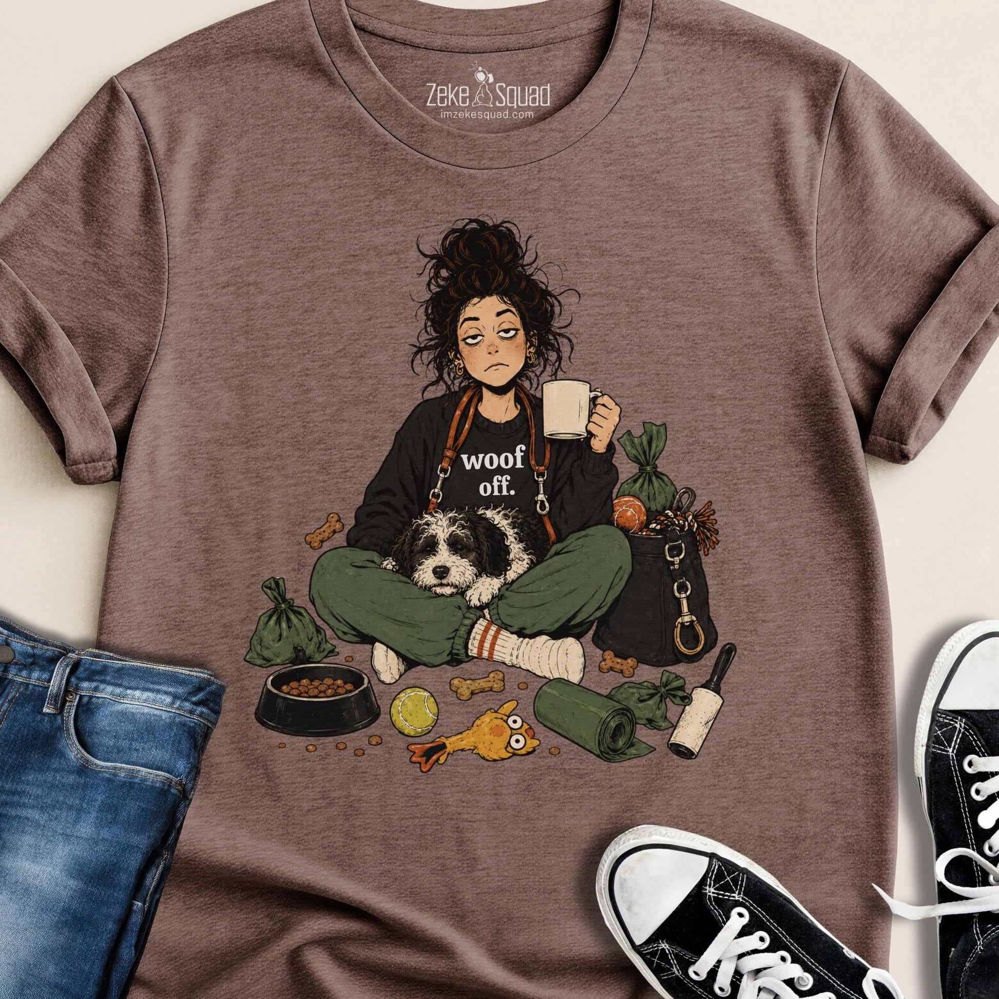 Poop Bag Lady T-shirt - Zeke Squad