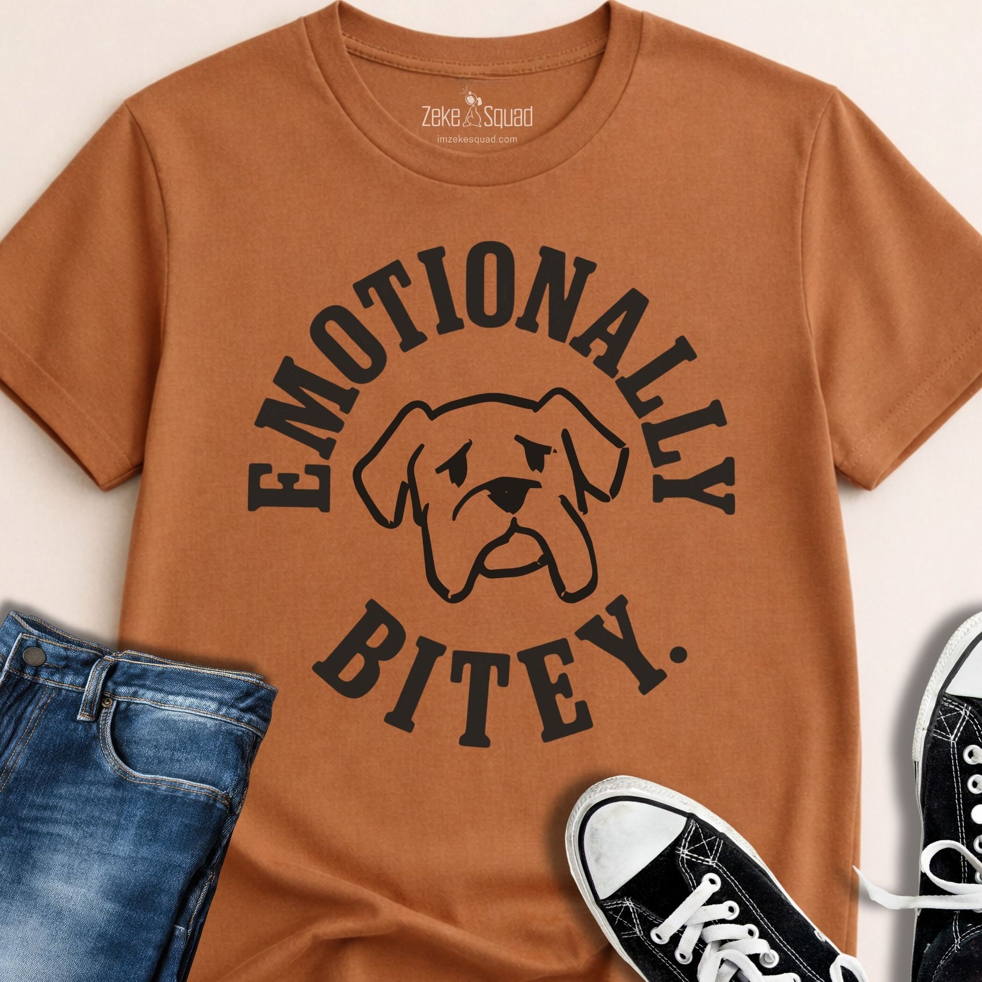 Emotionally Bitey True Story T-shirt - Zeke Squad