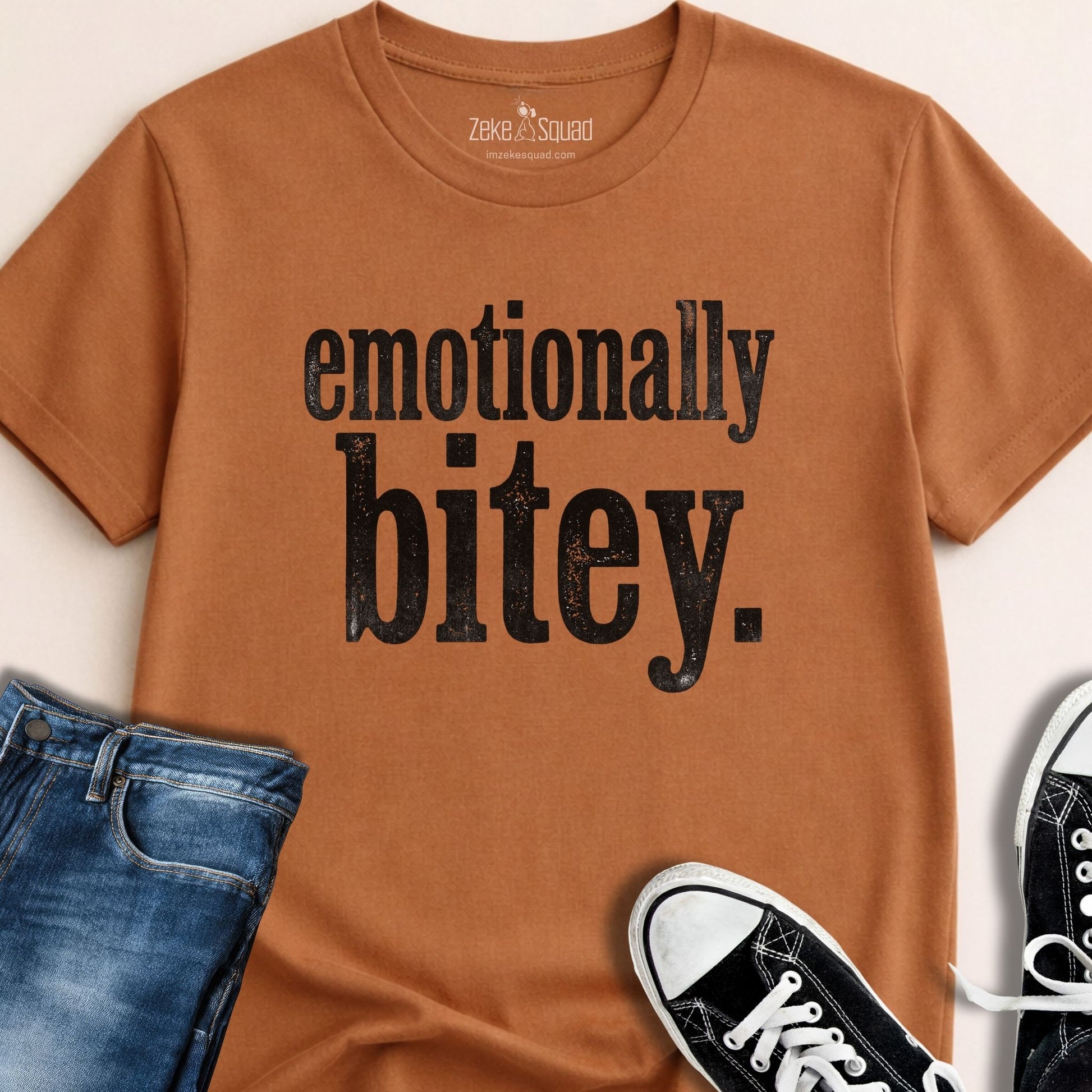 Emotionally Bitey T-shirt - Zeke Squad