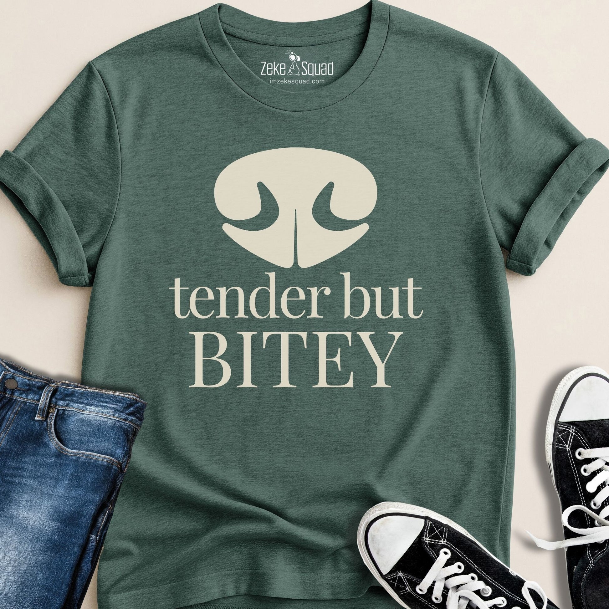 Tender but Bitey T-shirt - Zeke Squad