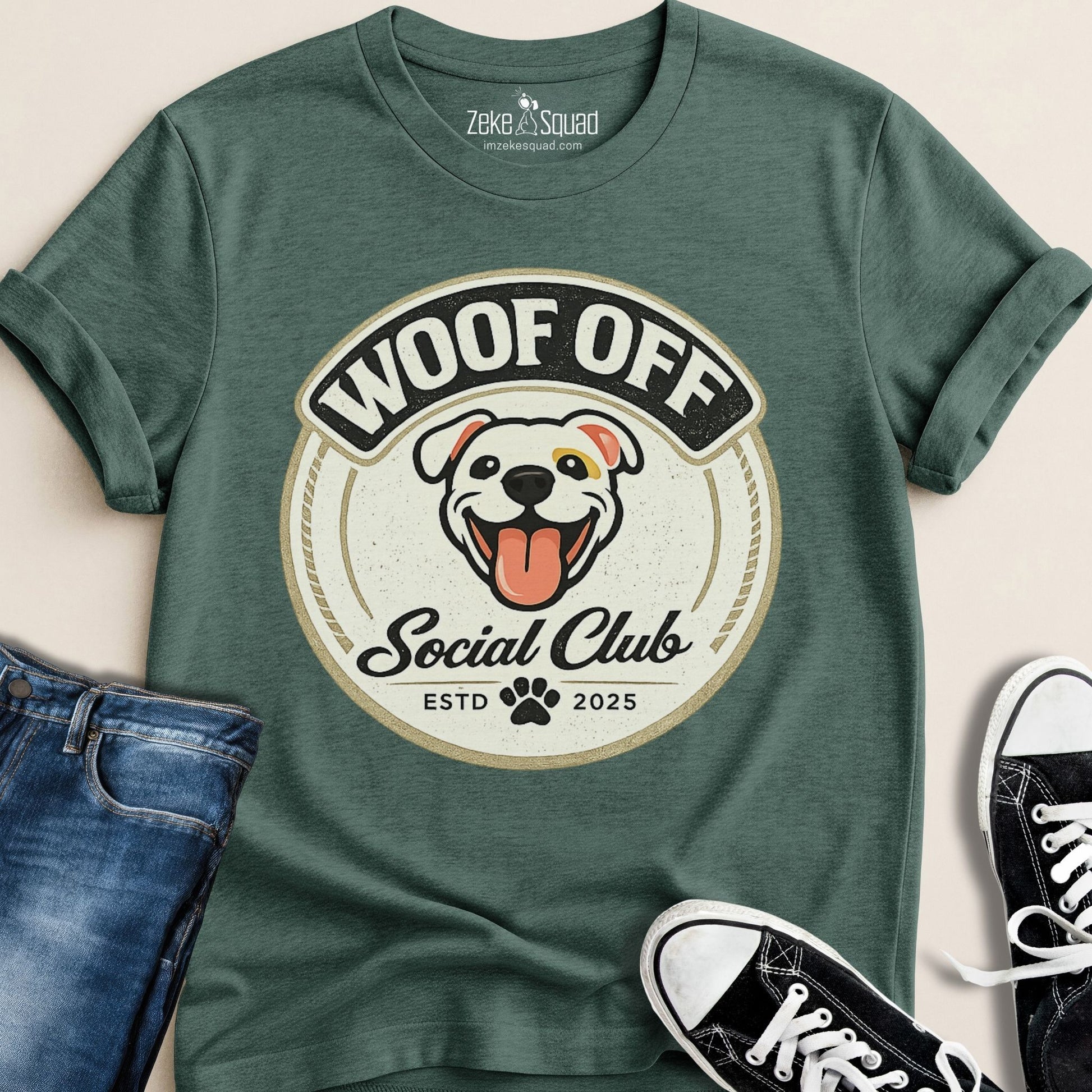 Woof Off Social Club T-shirt - Zeke Squad