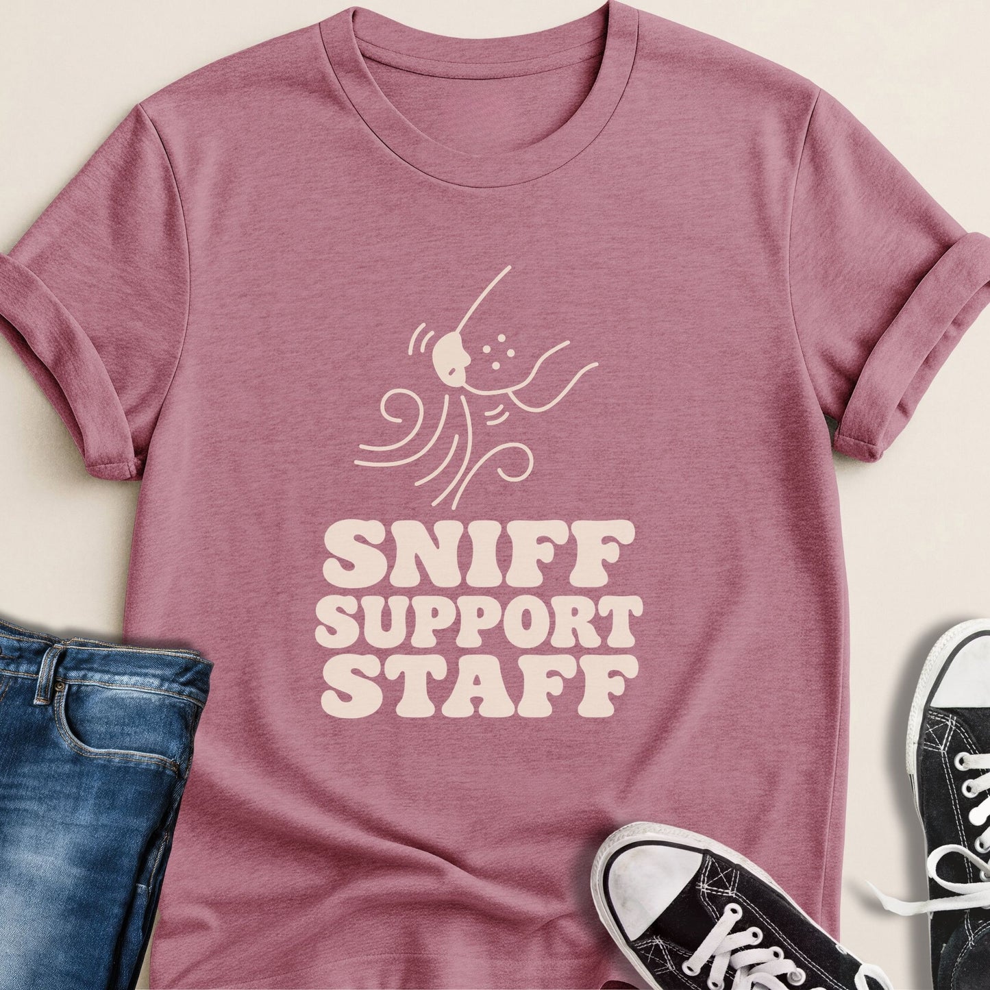 Sniff Support Staff T-shirt - Zeke Squad