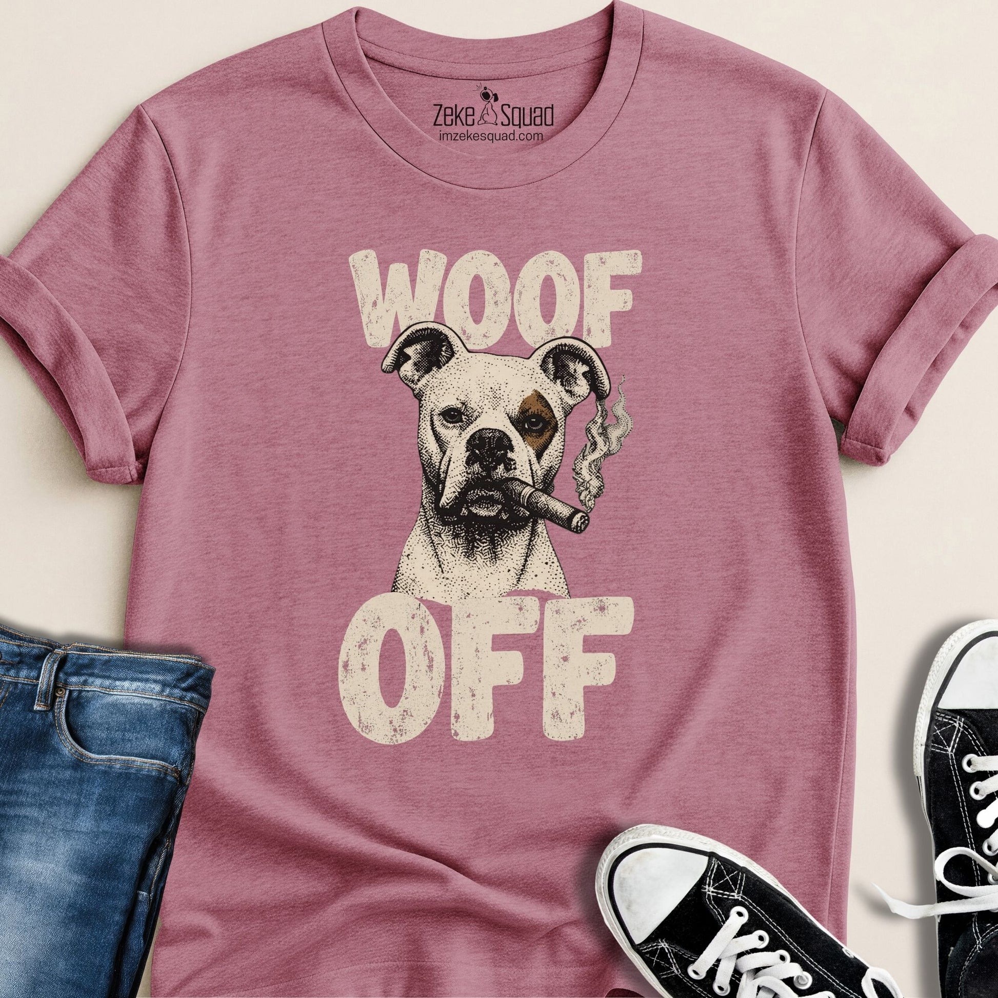 Woof Off ft. Zeke in Business Casual T-shirt - Zeke Squad