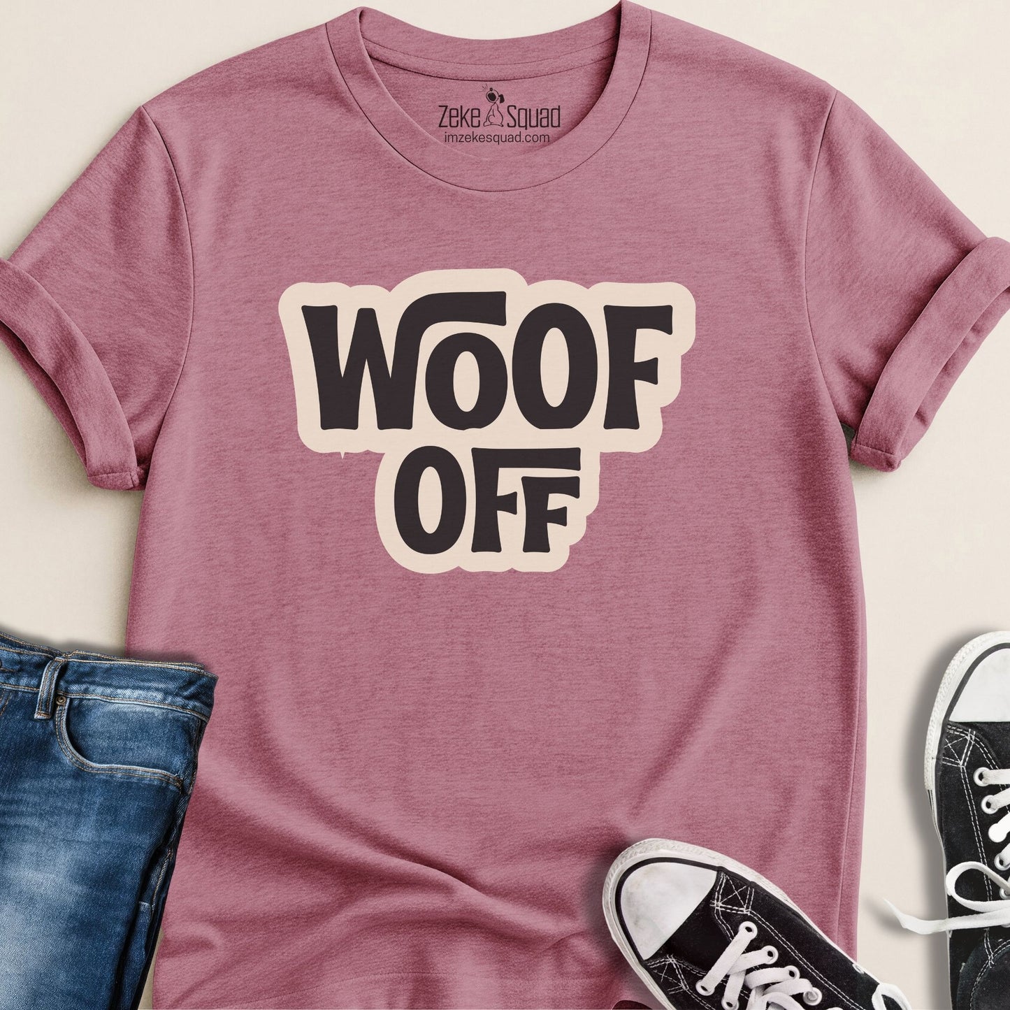 Woof Off Retro T-shirt