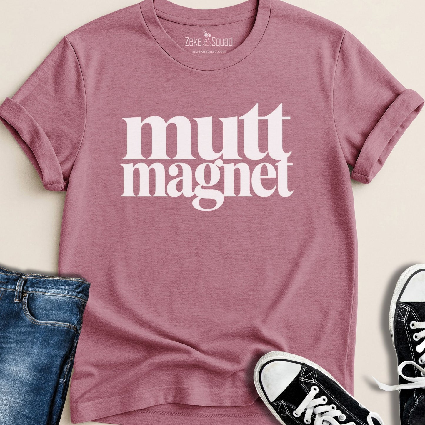 Mutt Magnet Dog Lover T-shirt - Zeke Squad