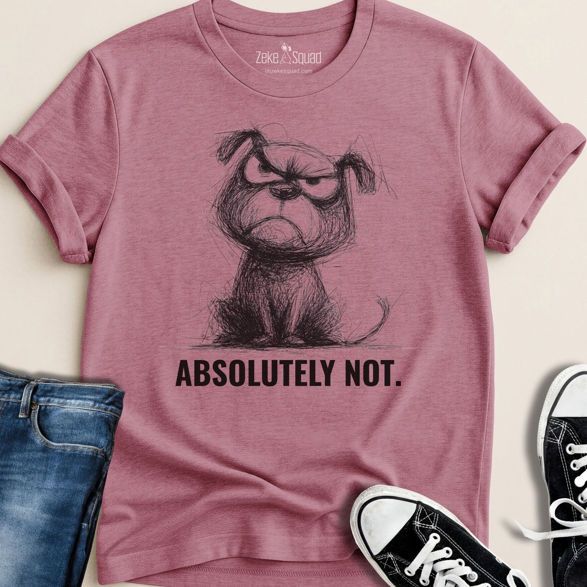 Absolutely Not T-shirt | Boundary Setting Tee | Hard No Graphic Tee - Zeke Squad