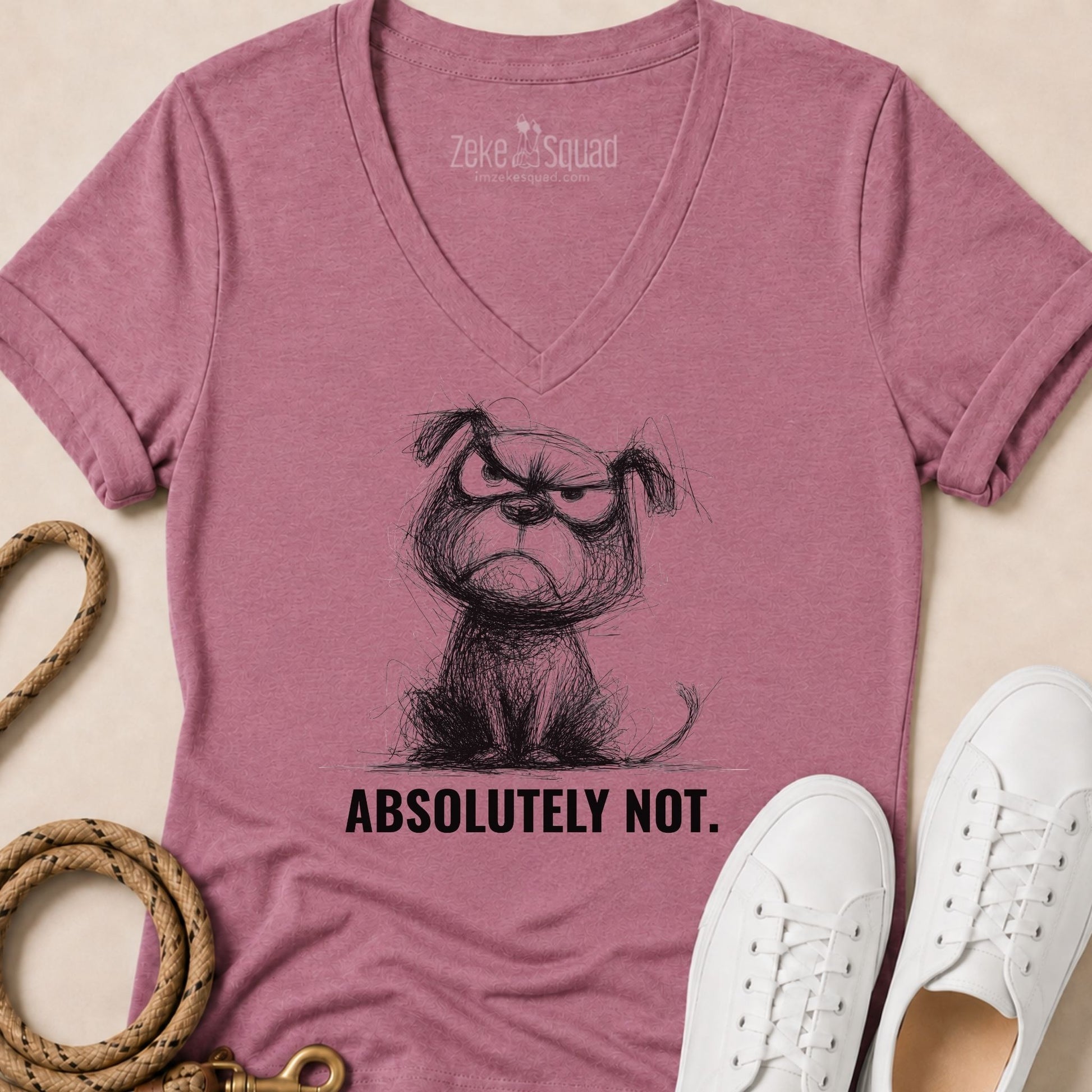 Absolutely Not Women's V-neck - Zeke Squad