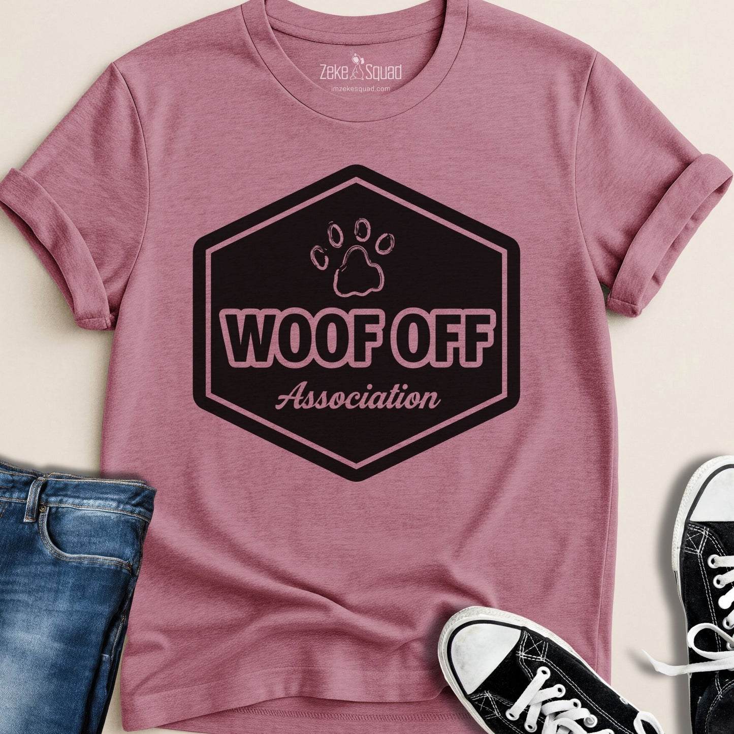 Woof Off Association T-shirt - Zeke Squad