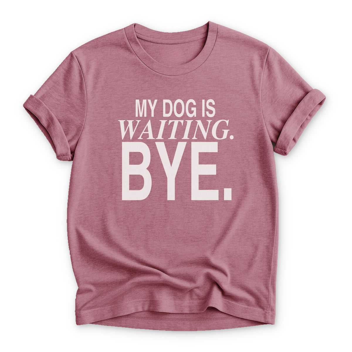 My Dog is Waiting. Bye T-shirt - Zeke Squad