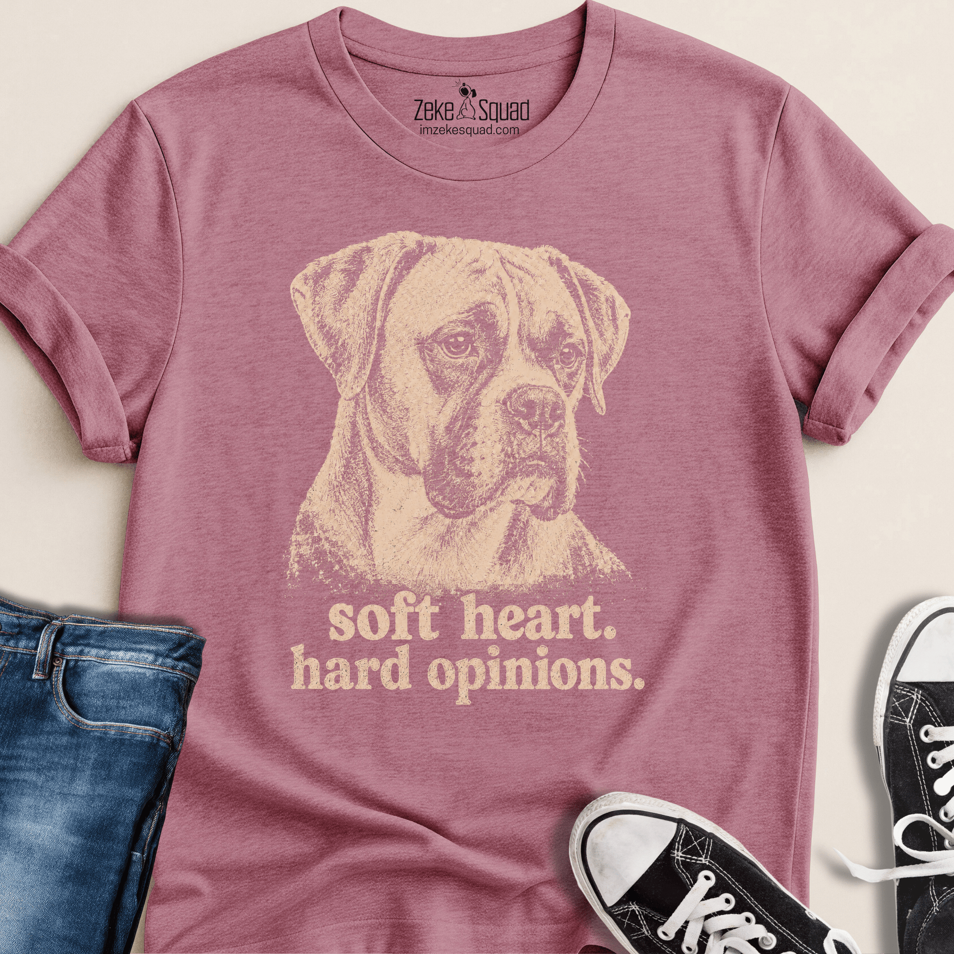 Soft Heart. Hard Opinions. T-shirt - Zeke Squad
