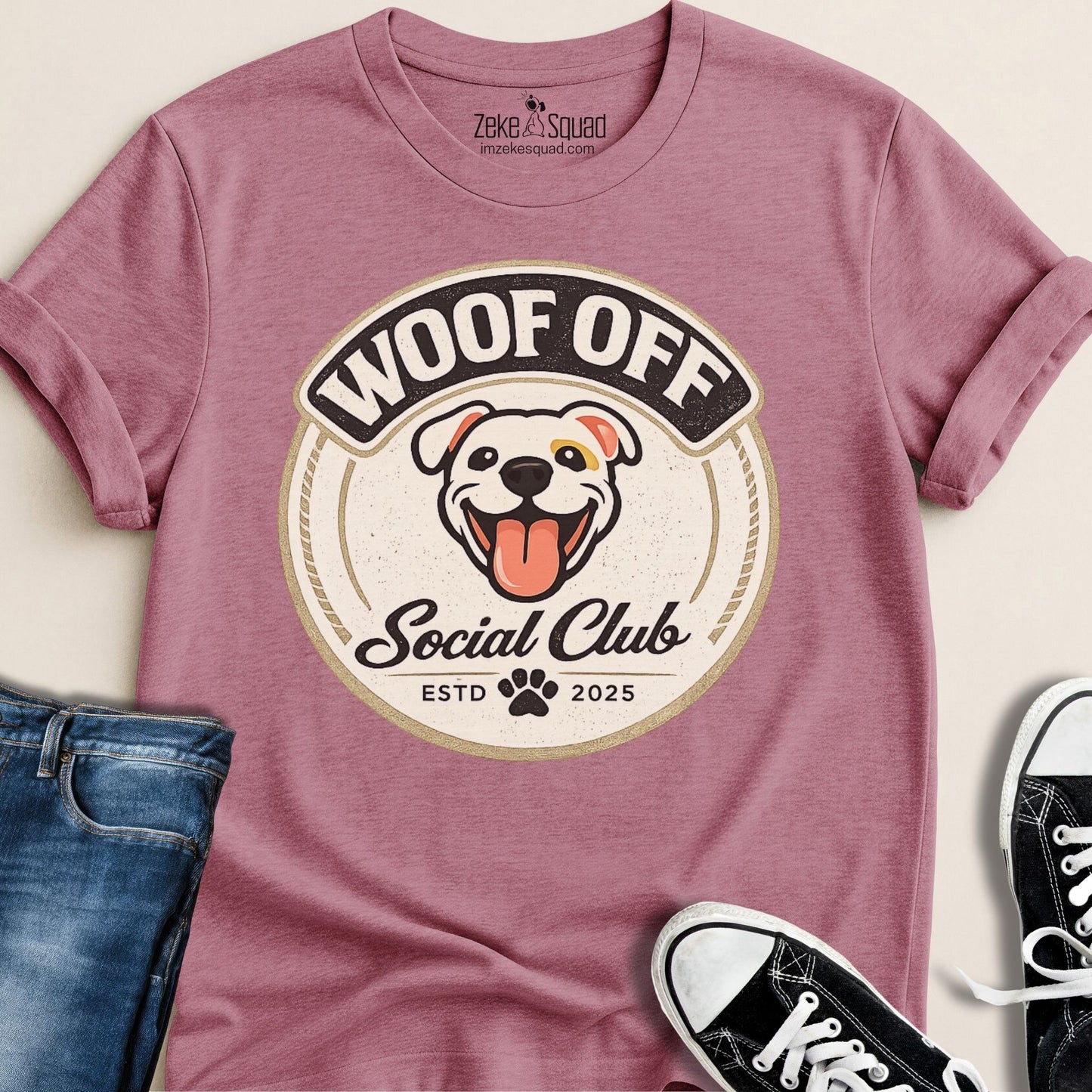 Woof Off Social Club T-shirt - Zeke Squad