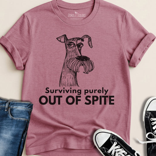 Surviving Purely Out of Spite T-shirt - Zeke Squad