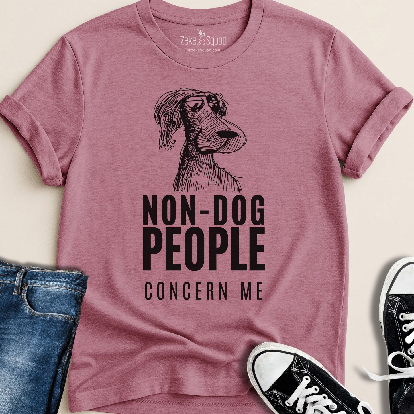 Non-Dog People Concern Me T-shirt