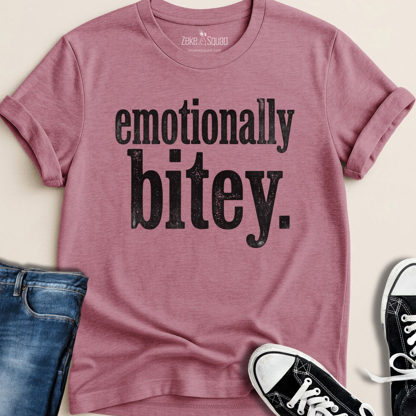 Emotionally Bitey T-shirt - Zeke Squad