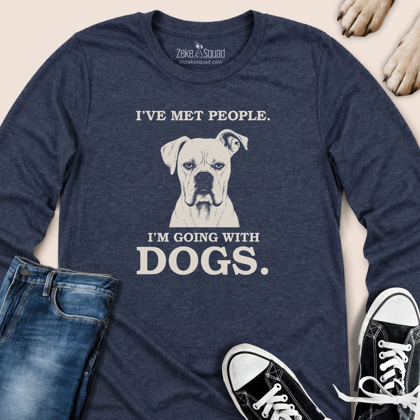 I've met people im going with dogs. Long Sleeve T-shirt