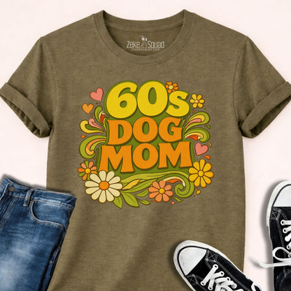 60s Dog Mom T-shirt - Zeke Squad