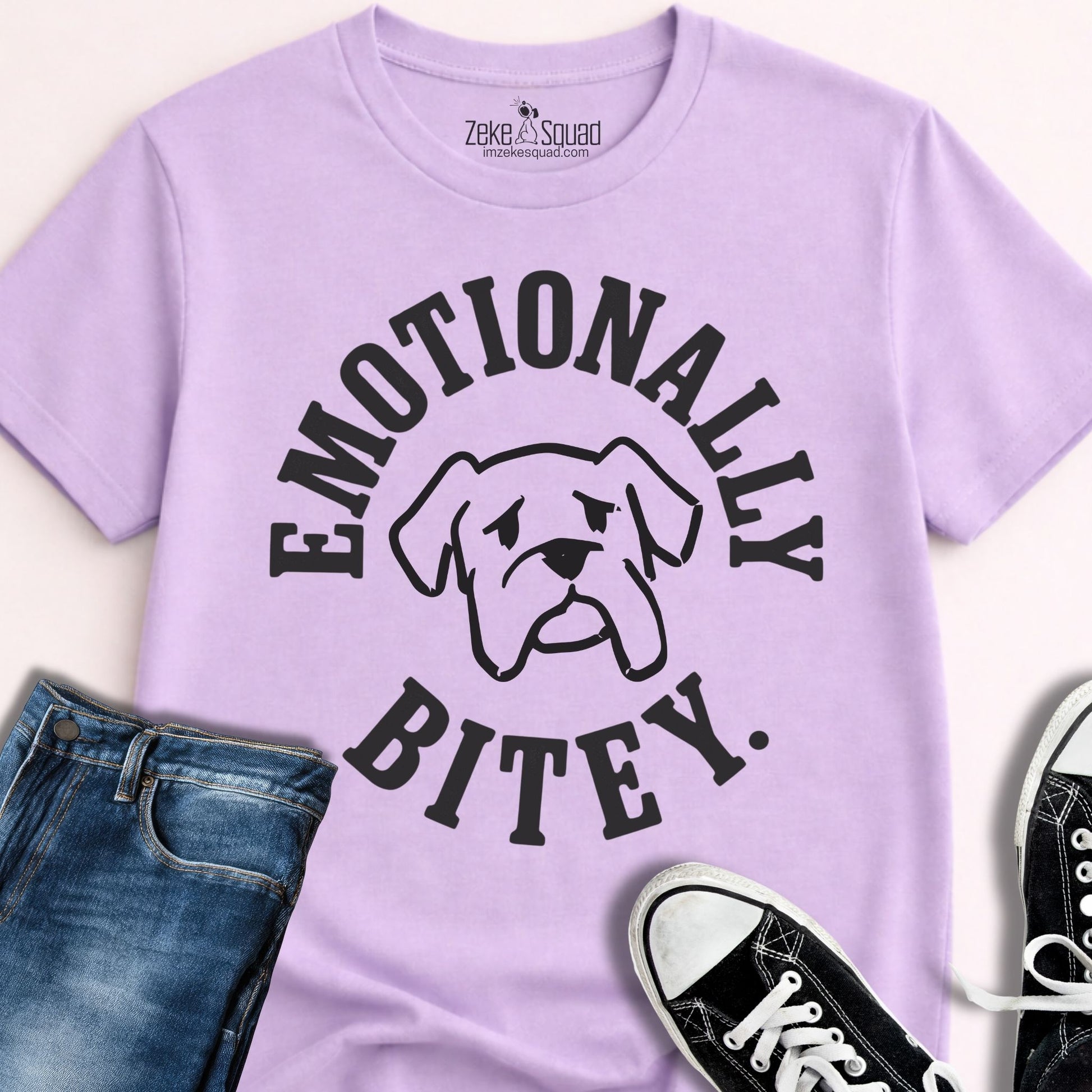 Emotionally Bitey True Story T-shirt - Zeke Squad