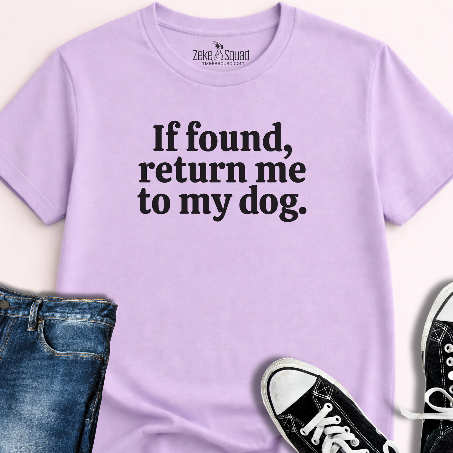 If Found, Return Me to My Dog T-shirt