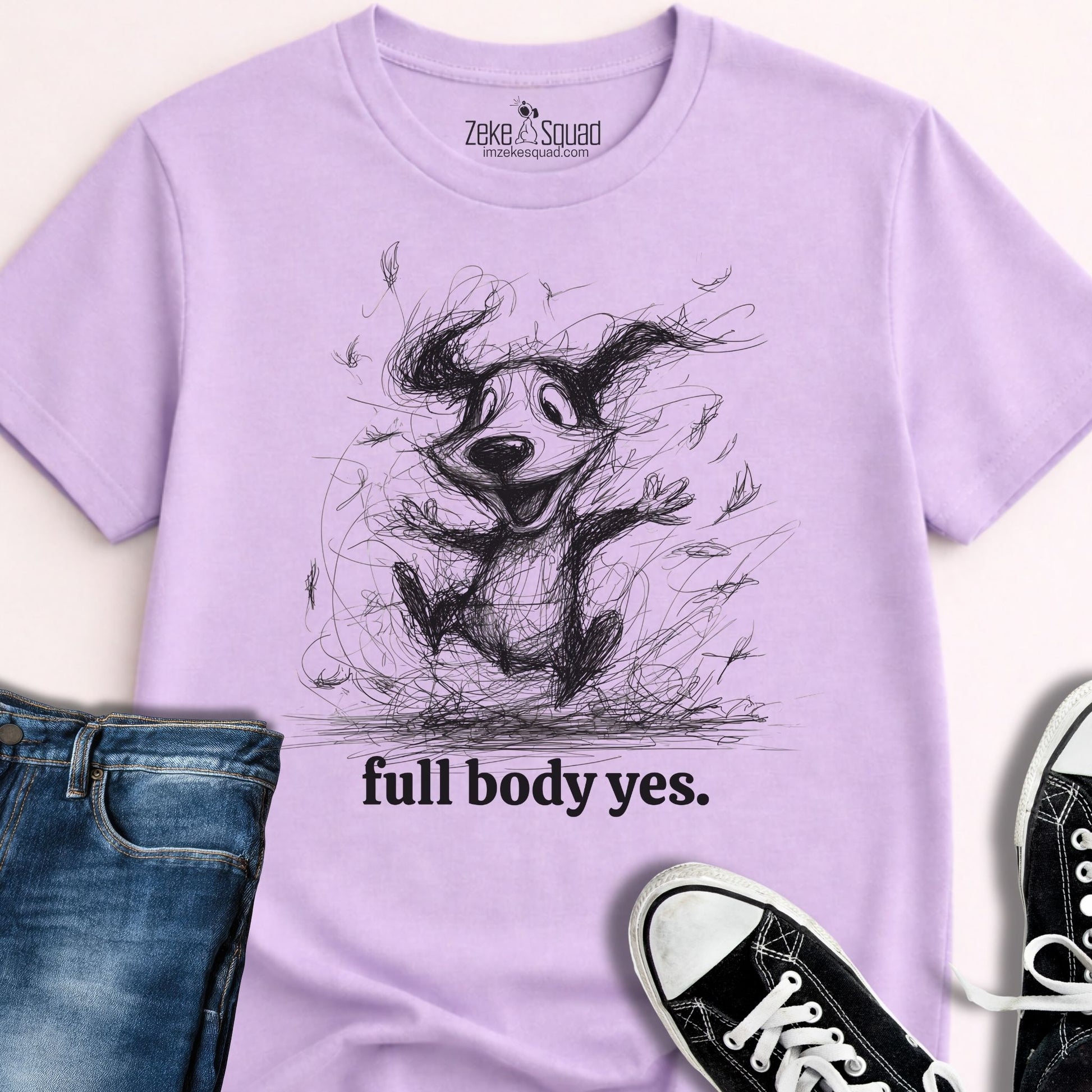 Full Body Yes T-shirt - Zeke Squad
