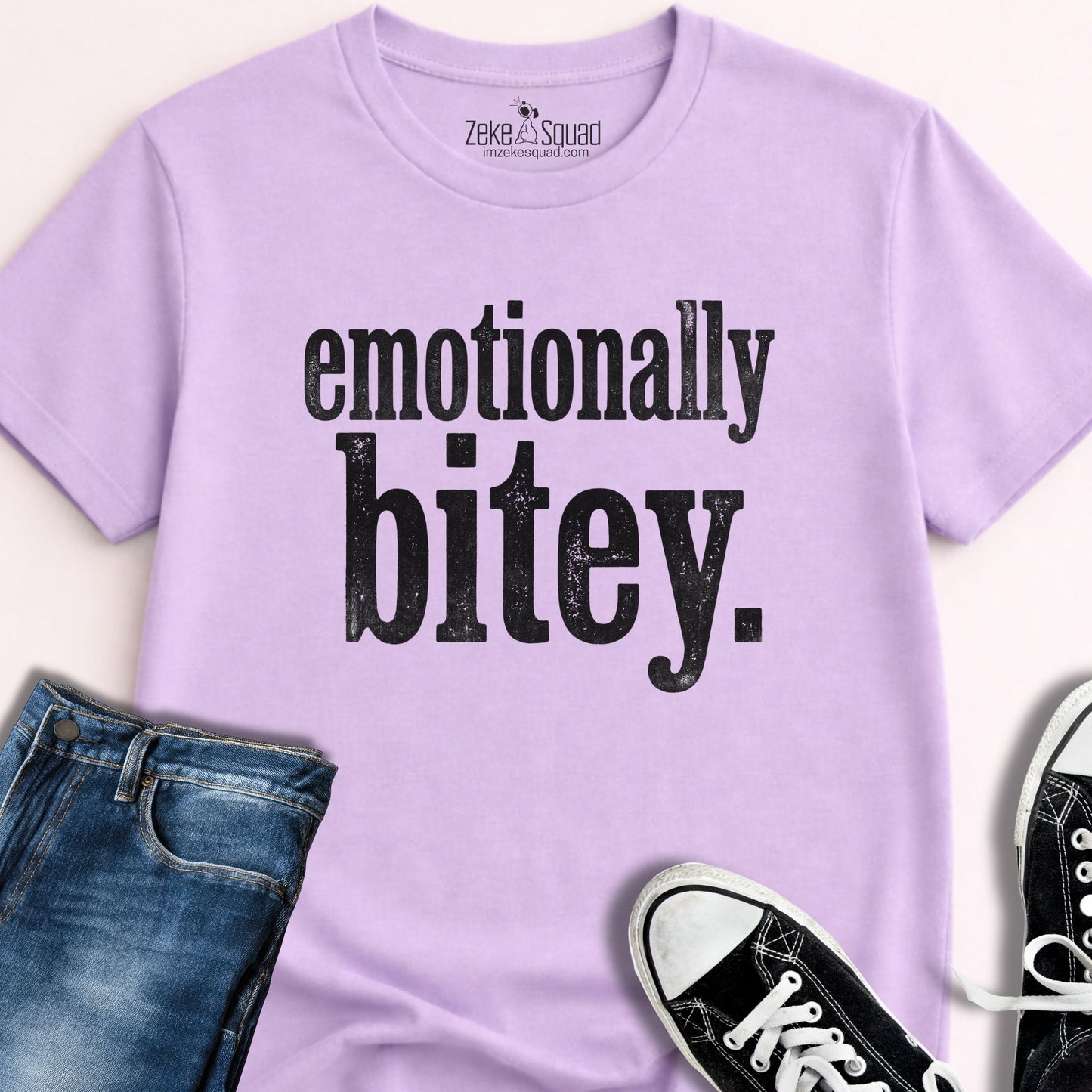 Emotionally Bitey T-shirt - Zeke Squad