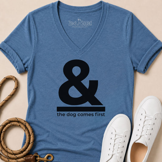 & the Dog Women's V-Neck - Zeke Squad