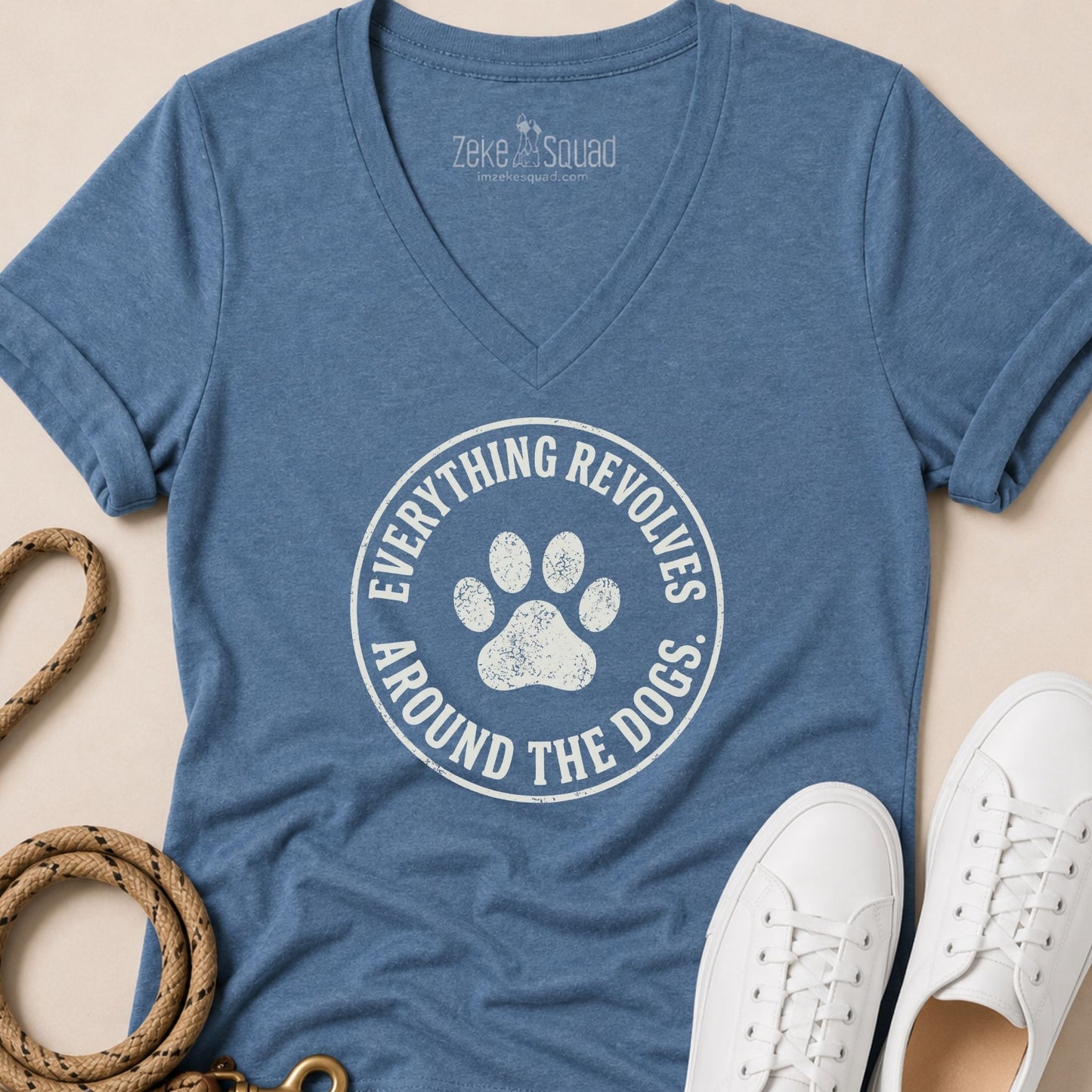 Everything Revolves Around the Dogs V-Neck