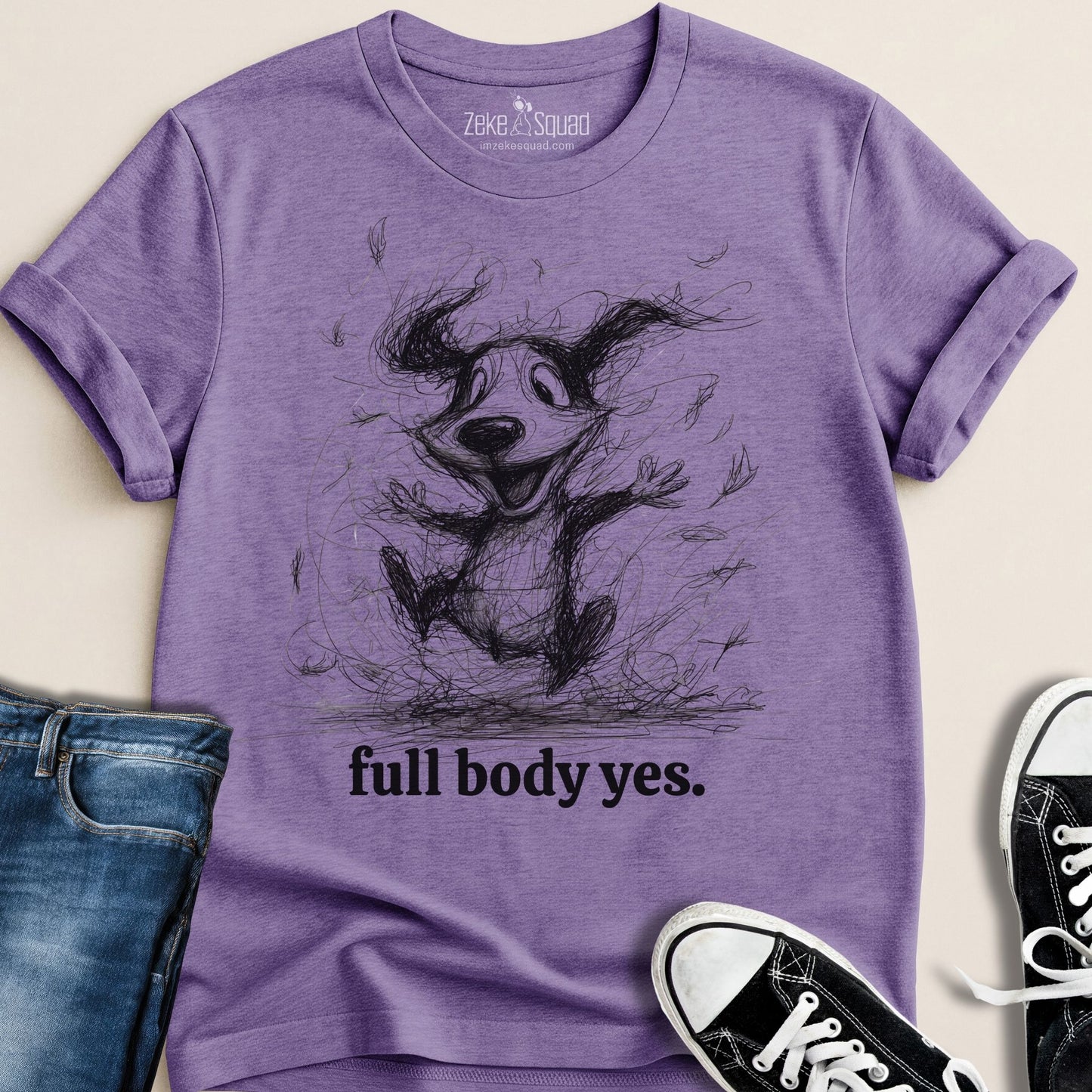 Full Body Yes T-shirt - Zeke Squad