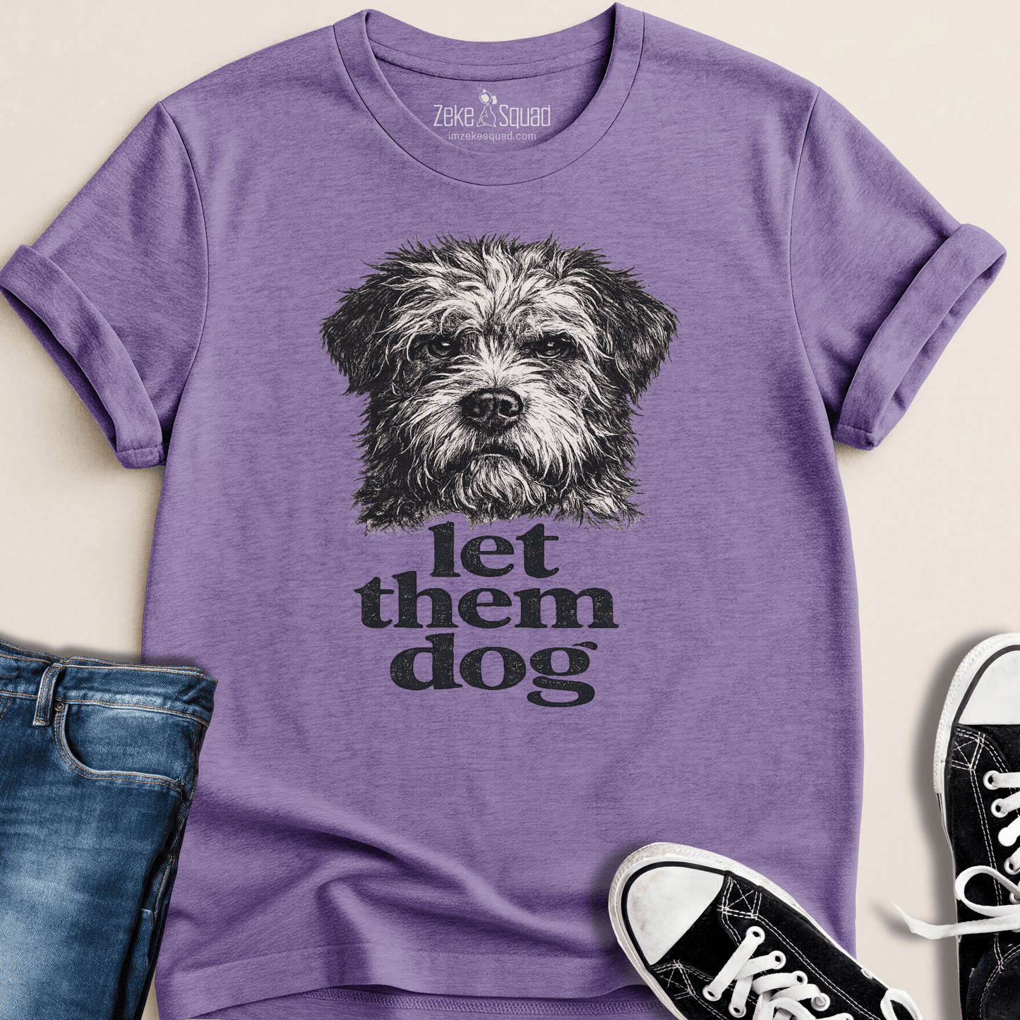 Let Them Dog T-shirt - Zeke Squad