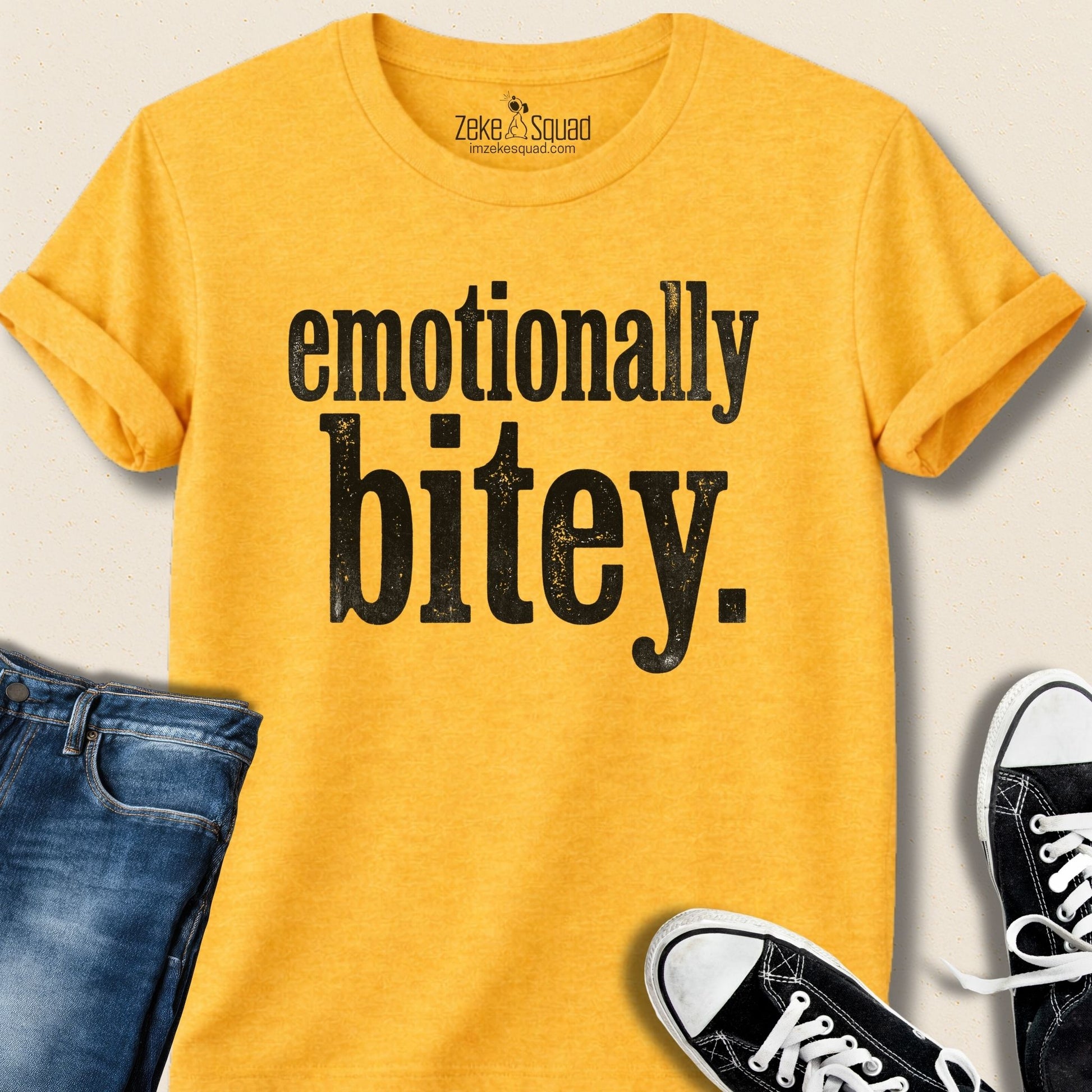 Emotionally Bitey T-shirt - Zeke Squad