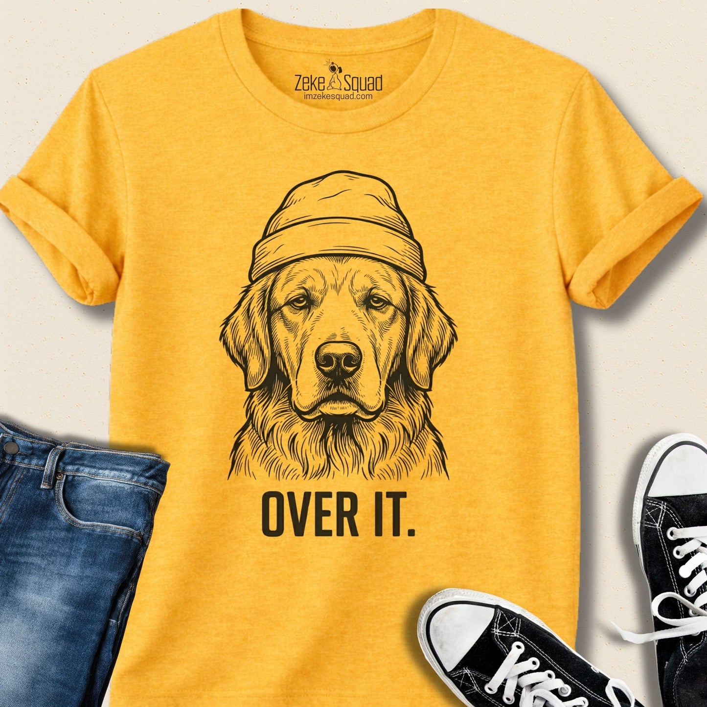 Over It. Dog Person T-shirt - Zeke Squad