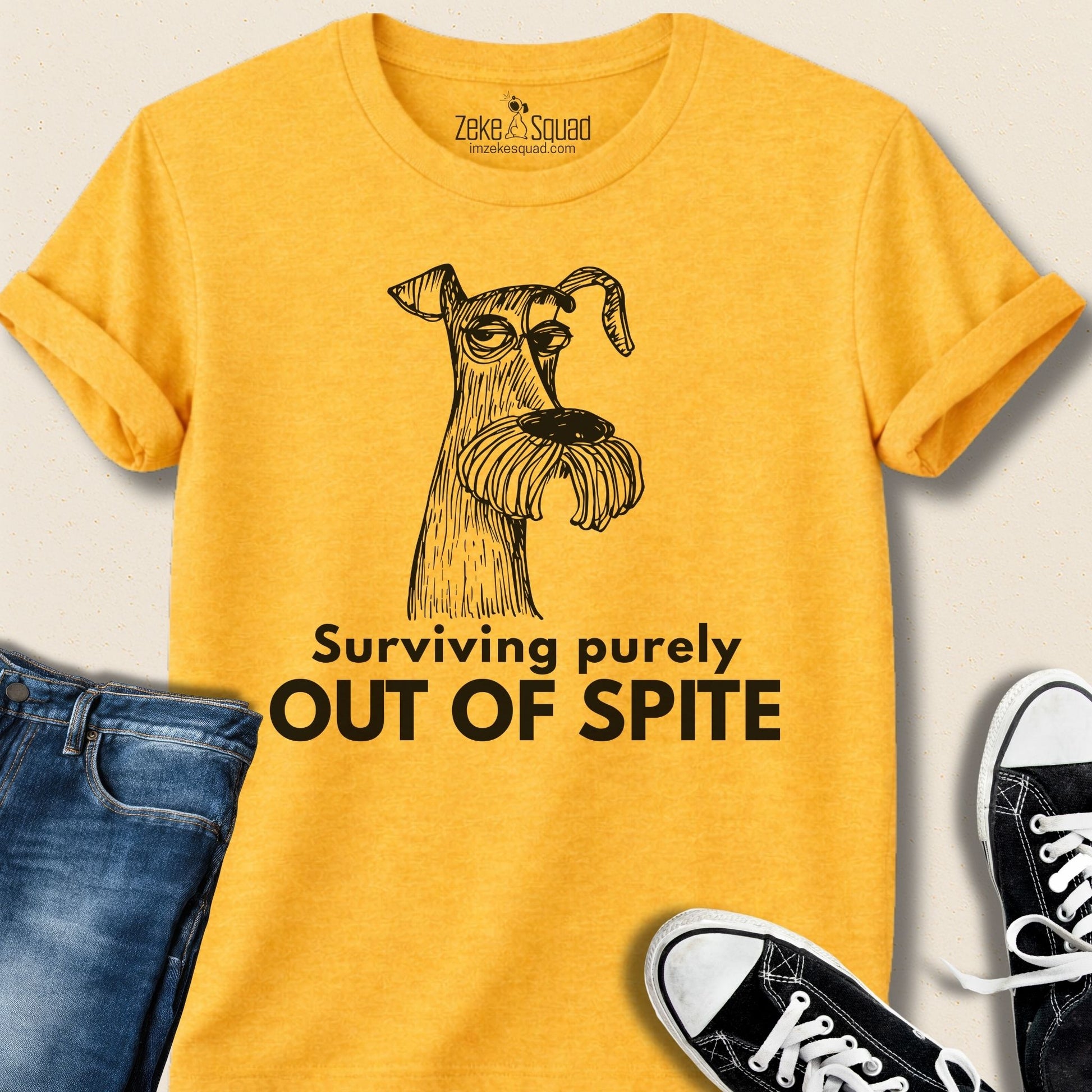 Surviving Purely Out of Spite T-shirt - Zeke Squad