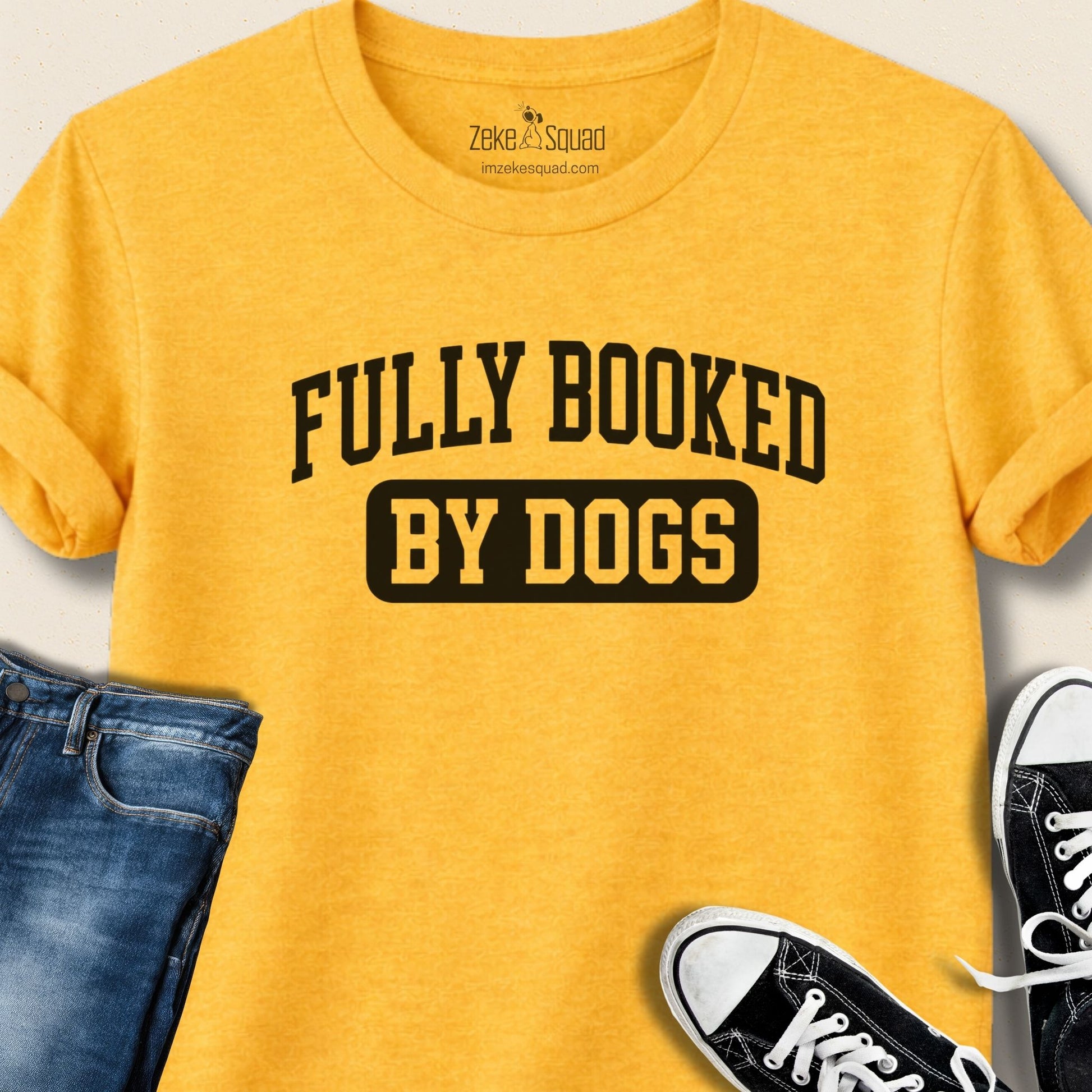 Fully Booked by Dogs T-shirt - Zeke Squad